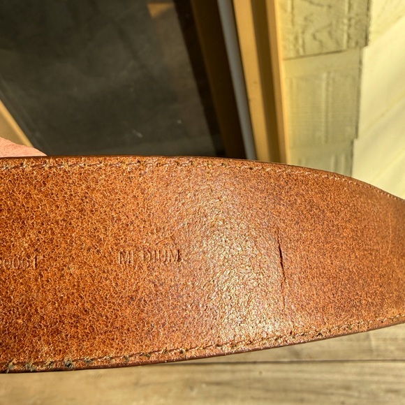 Coach Vintage Horse & Carriage Brass Plaque Belt Medium - Picture 3 of 6